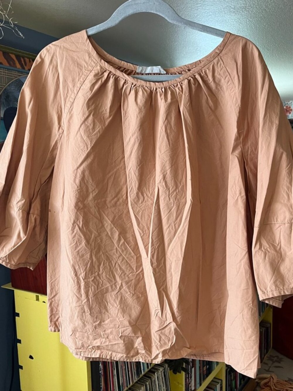 The Poplin Scoop-Neck Top X-Large GUC